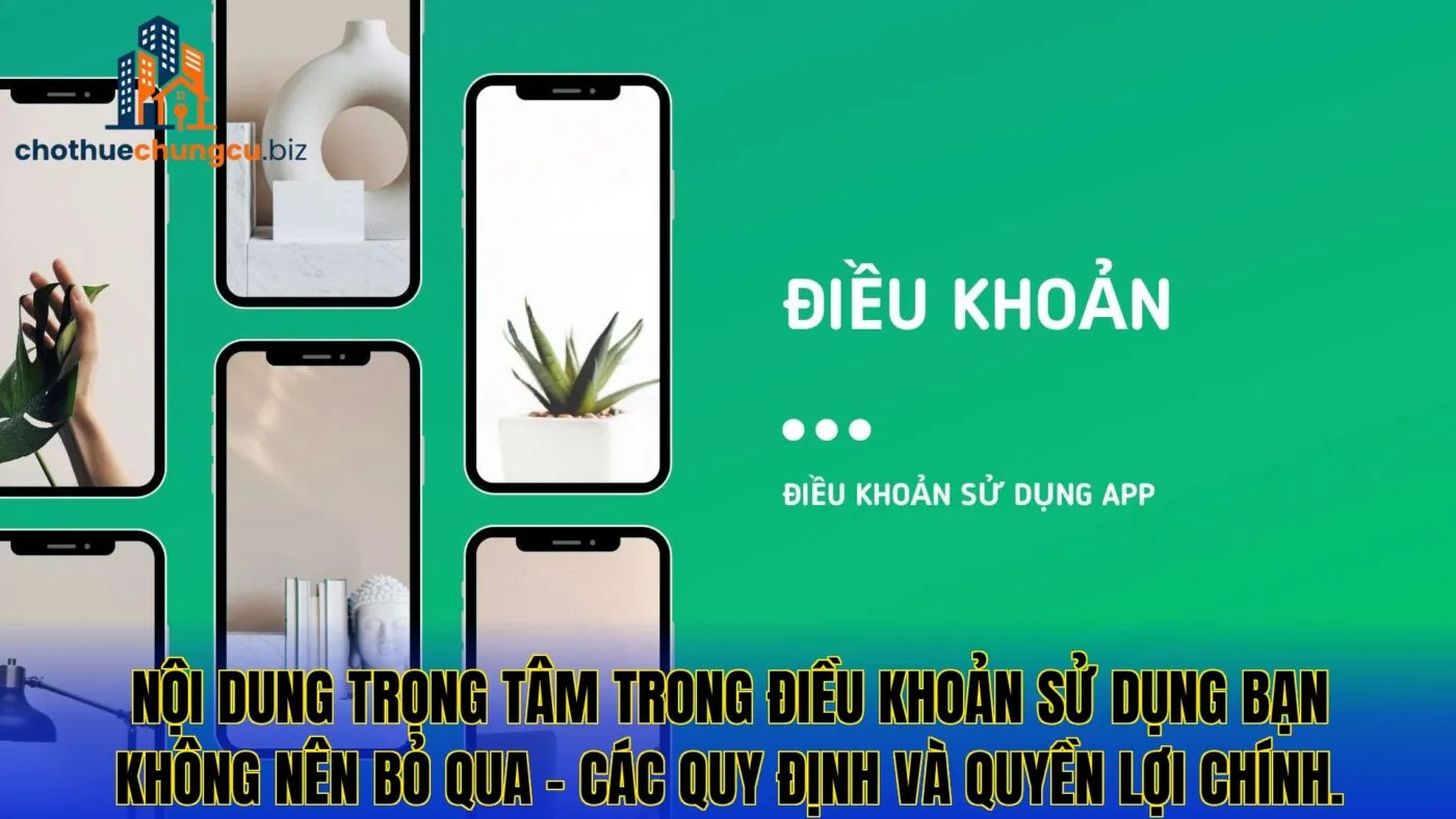 Nội dung trọng tâm trong điều khoản sử dụng bạn không nên bỏ qua – các quy định và quyền lợi chính.