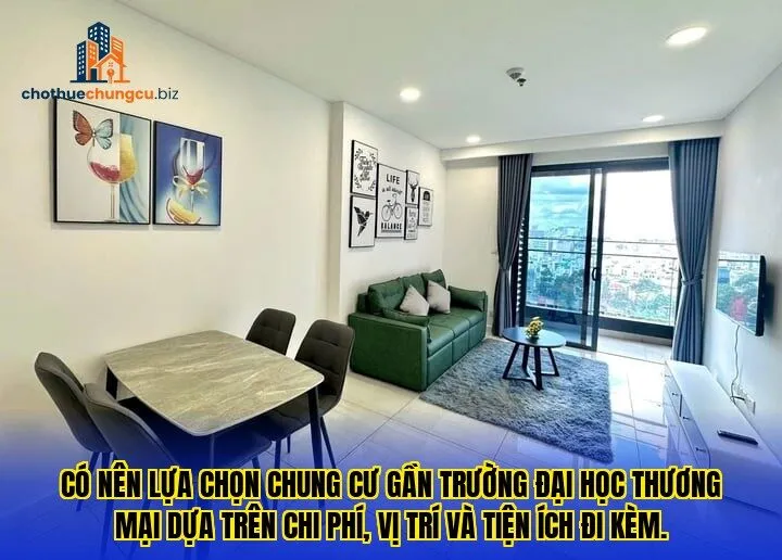 Có nên lựa chọn chung cư gần trường đại học Thương Mại dựa trên chi phí, vị trí và tiện ích đi kèm.