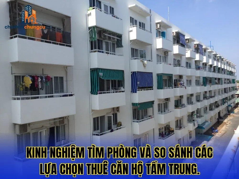 Kinh nghiệm tìm phòng và so sánh các lựa chọn thuê căn hộ tầm trung.
