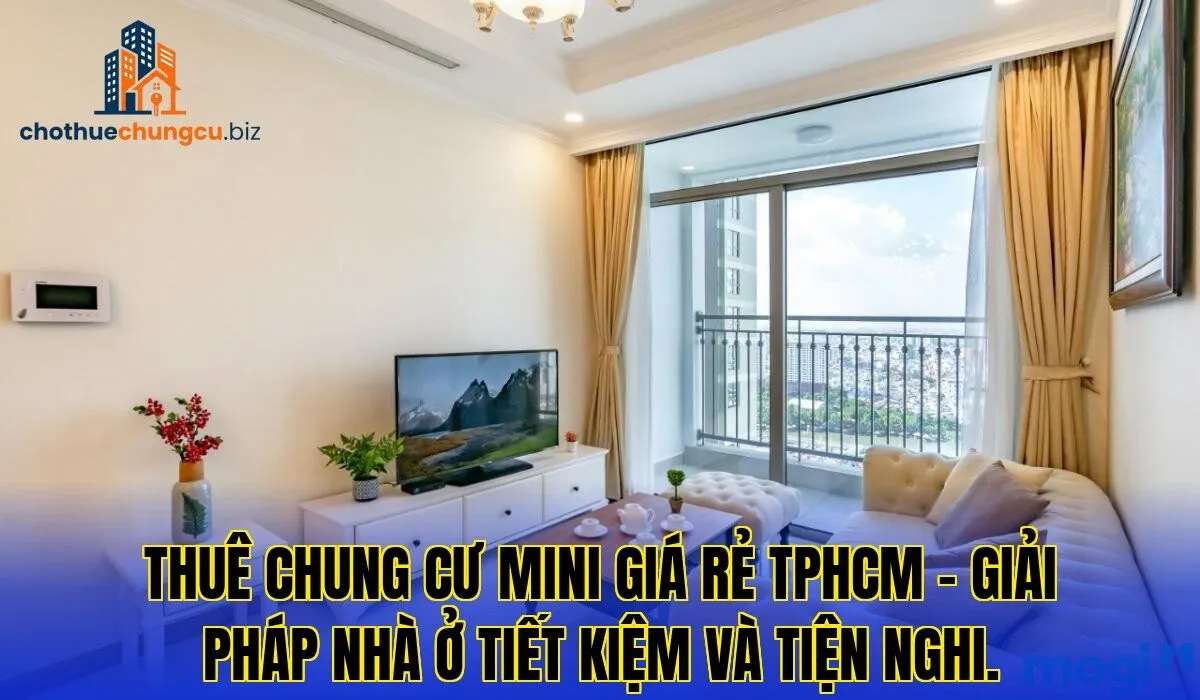 Thuê chung cư mini giá rẻ TPHCM – giải pháp nhà ở tiết kiệm và tiện nghi.