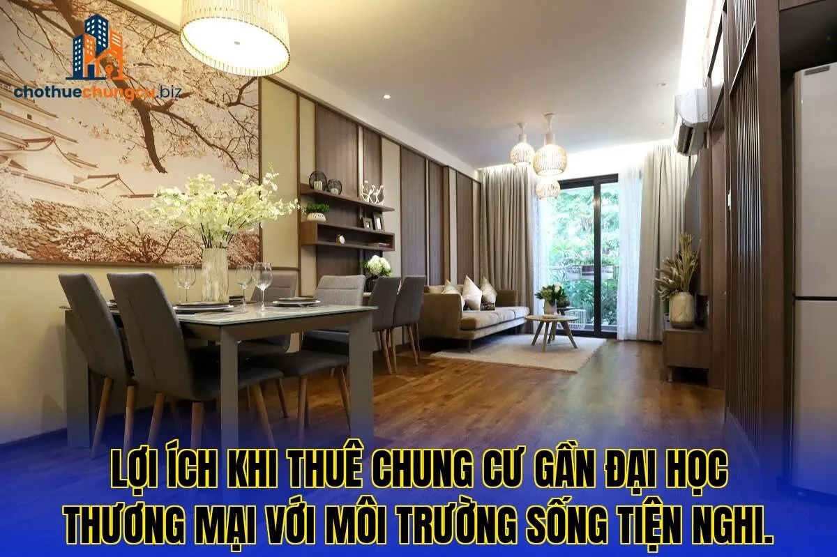 Lợi ích khi thuê chung cư gần Đại Học Thương Mại với môi trường sống tiện nghi.