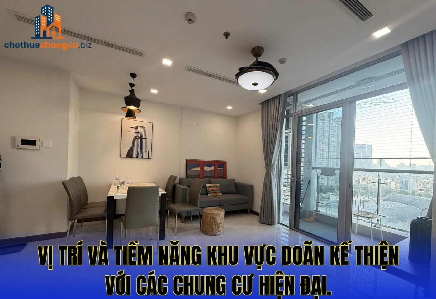 Vị trí và tiềm năng khu vực Doãn Kế Thiện với các chung cư hiện đại.
