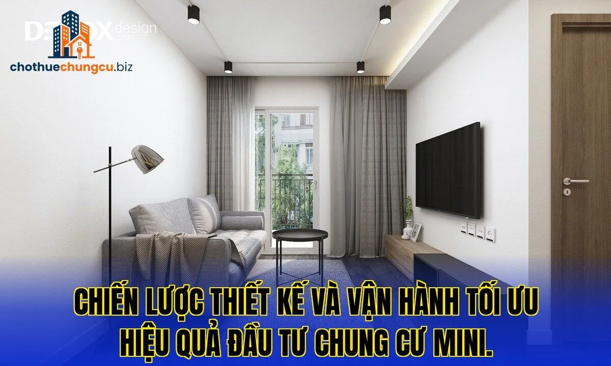 Chiến lược thiết kế và vận hành tối ưu hiệu quả đầu tư chung cư mini.